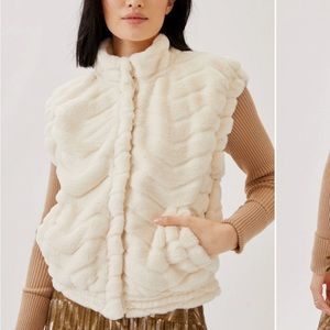 Faux Fur Anthropologie Vest